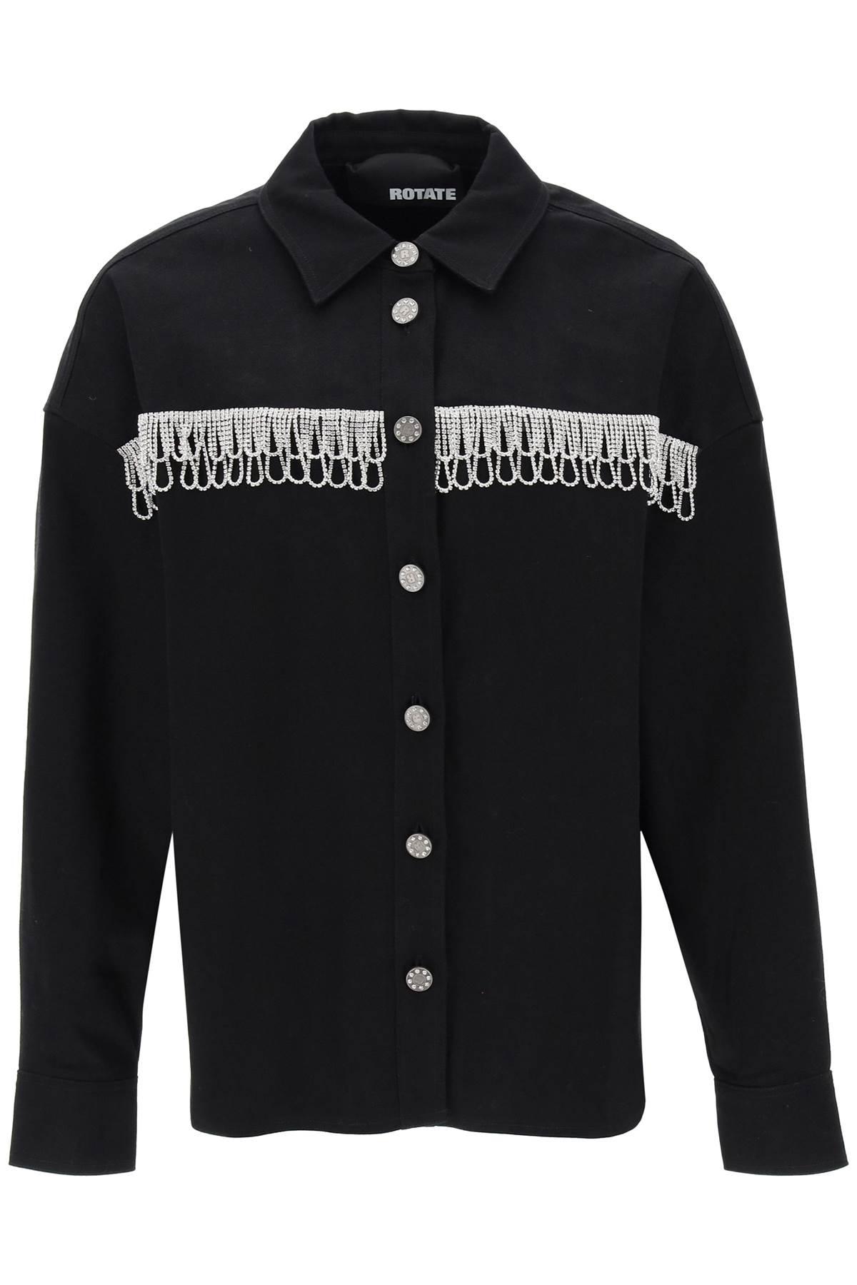 rotate by birger christensen twill oversized shirt