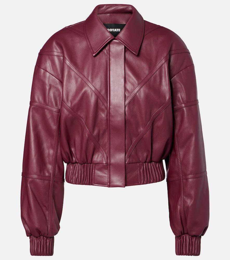 rotate cropped bomber jacket