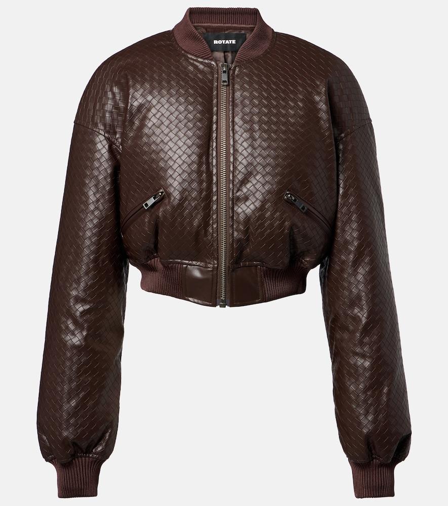 rotate dax cropped bomber jacket