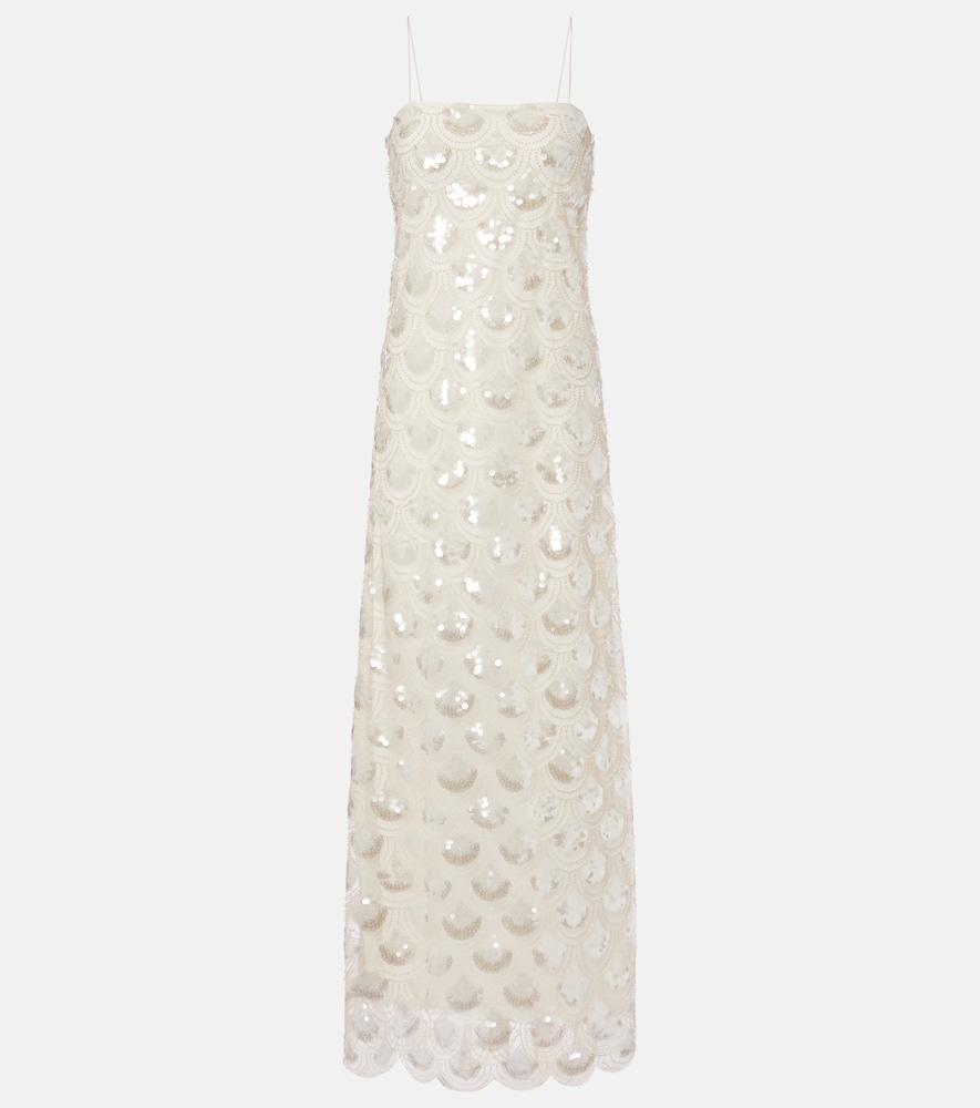 rotate embellished maxi dress