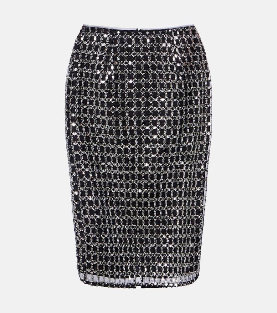 rotate embellished midi skirt