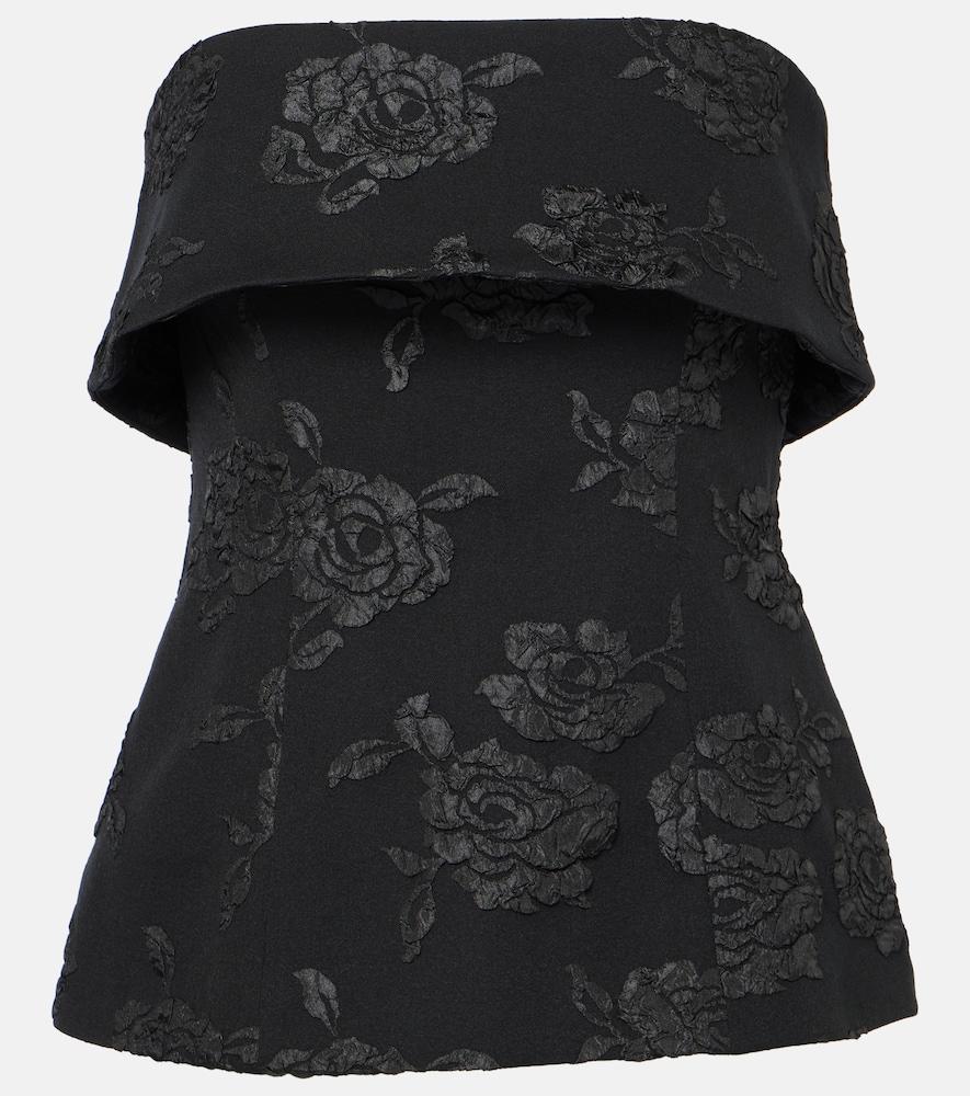 rotate floral jacquard off