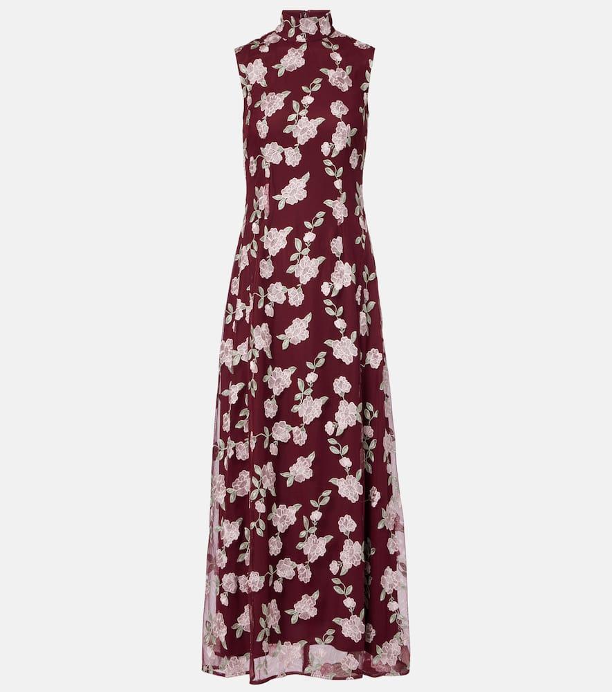 rotate floral maxi dress