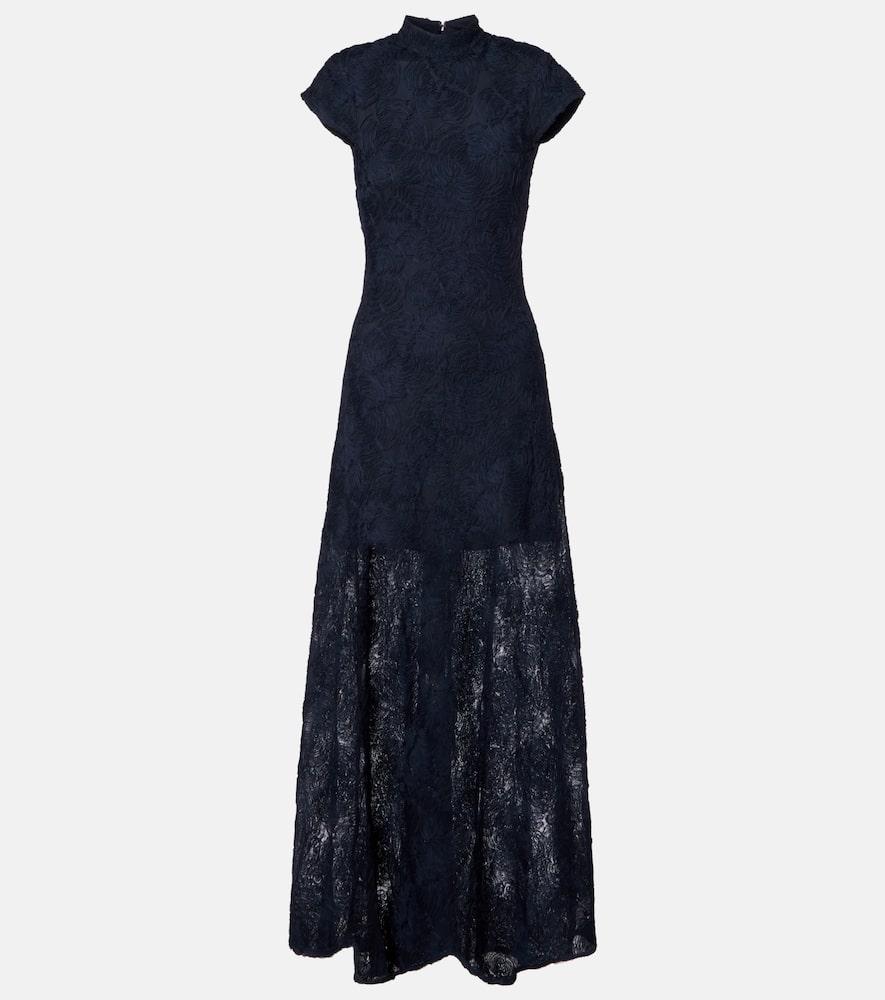 rotate floral mesh gown