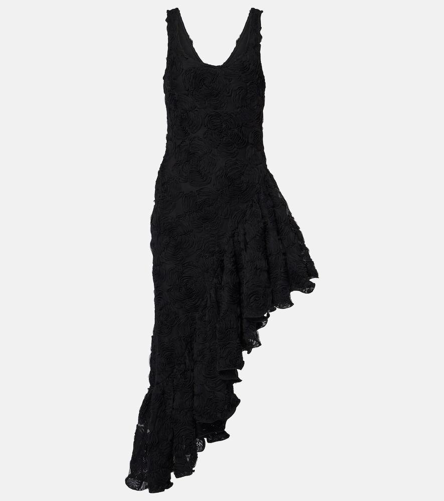 rotate floral ruffled midi dress