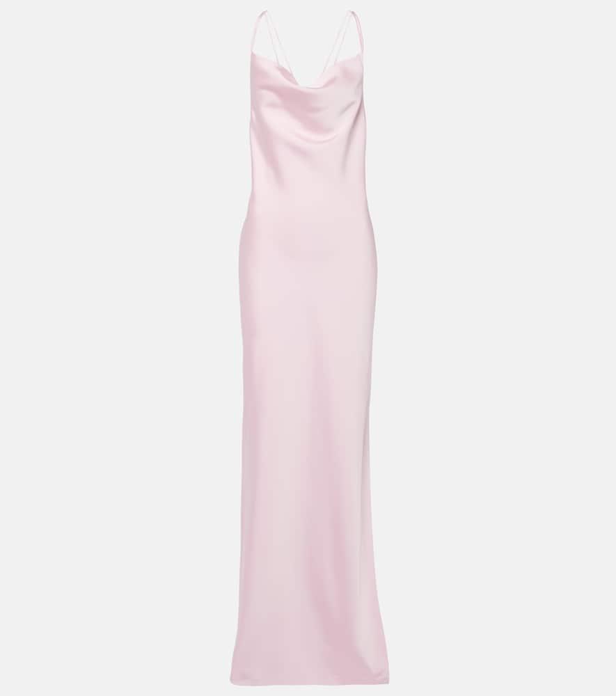 rotate grace satin slip dress