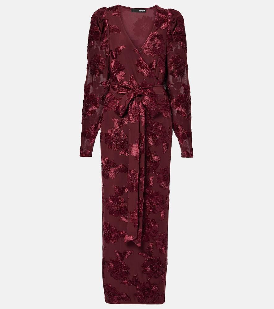 rotate mesh midi dress