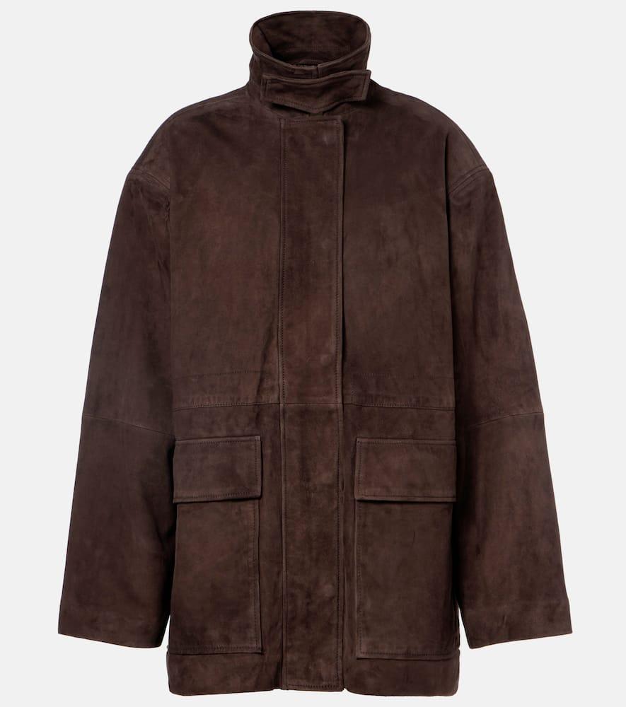 rotate oversized suede jacket