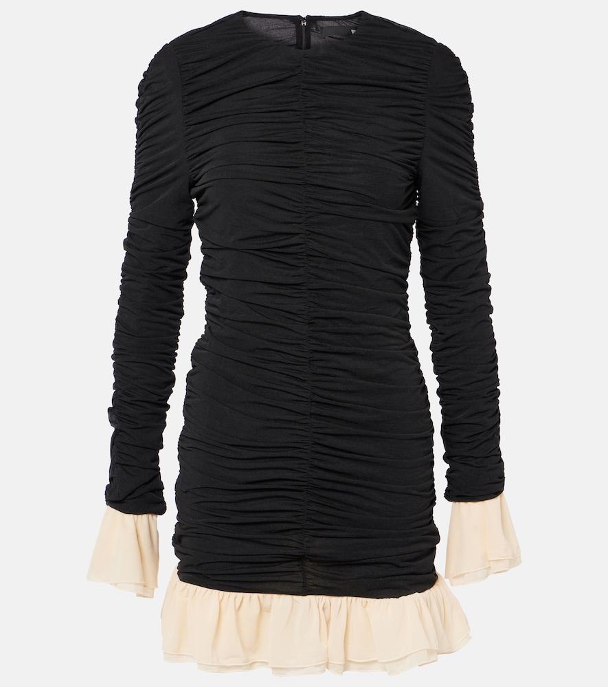 rotate ruffled ruched minidress
