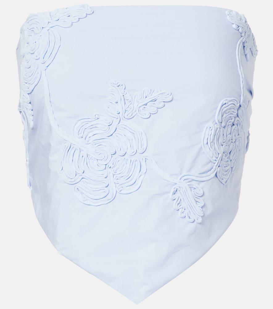 rotate sash floral cotton top