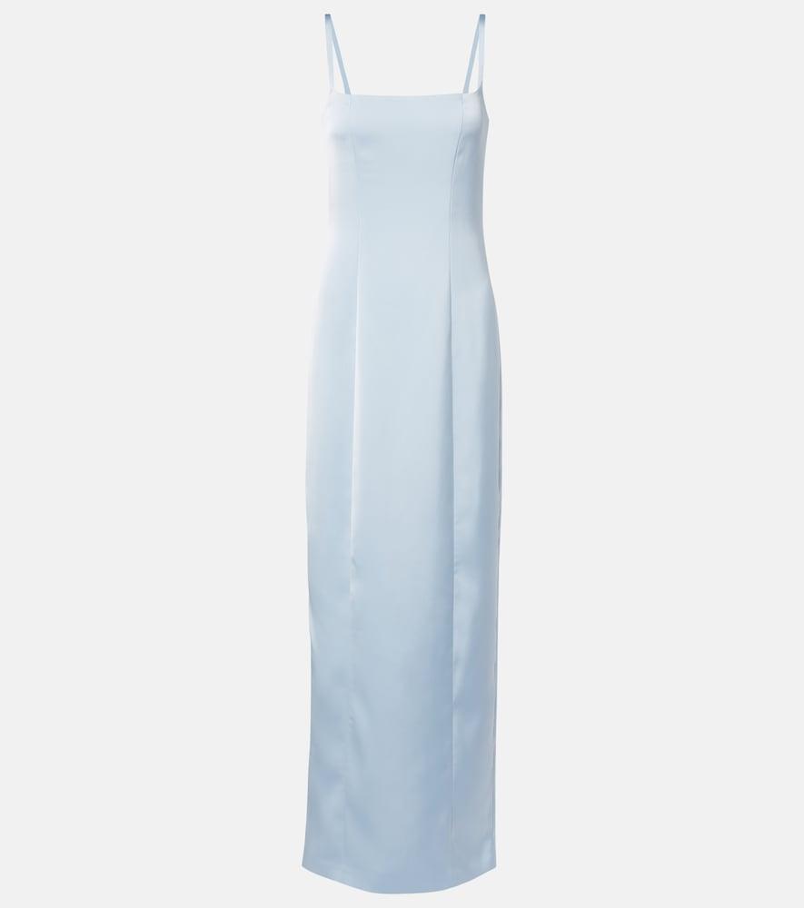 rotate satin maxi dress