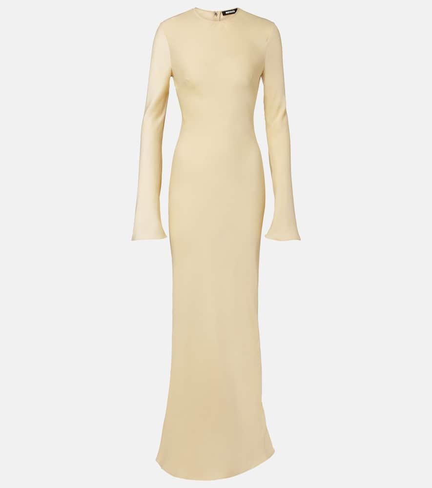 rotate satin maxi dress