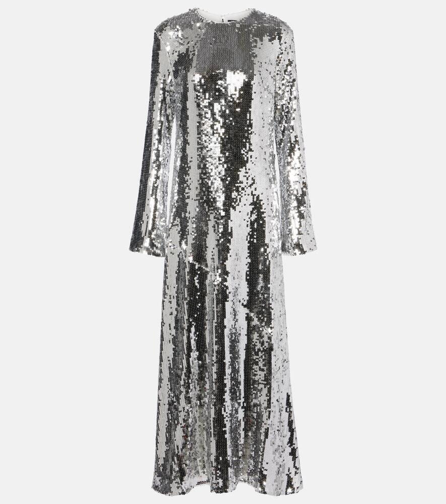 rotate sequined maxi dress