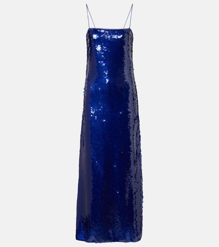 rotate sequined maxi dress