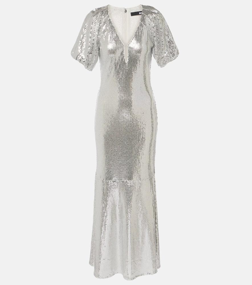 rotate sequined midi dress