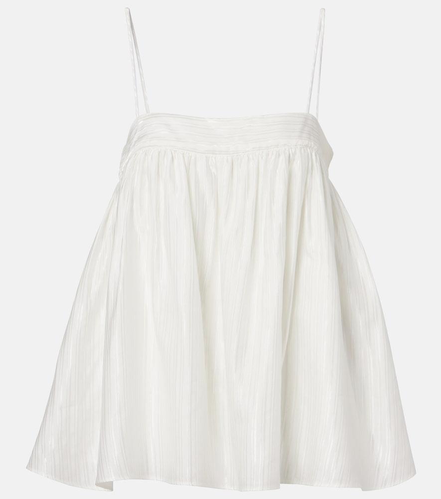 rotate striped gathered camisole