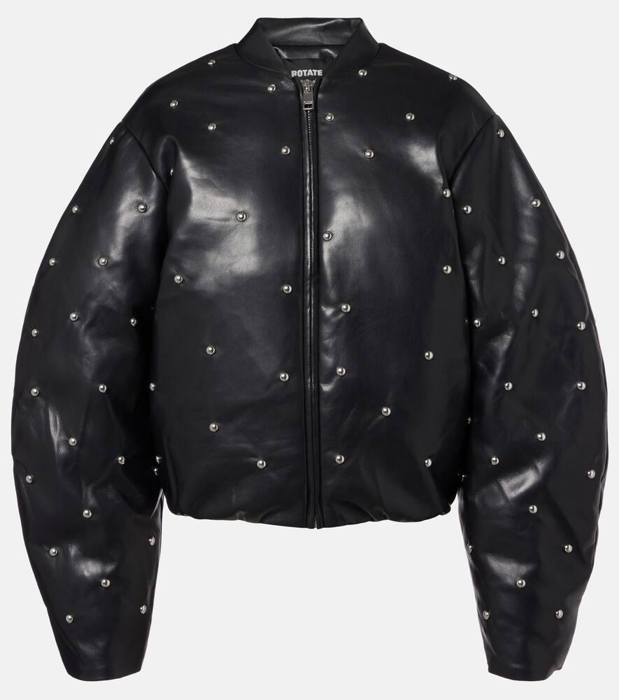 rotate studded puffer jacket