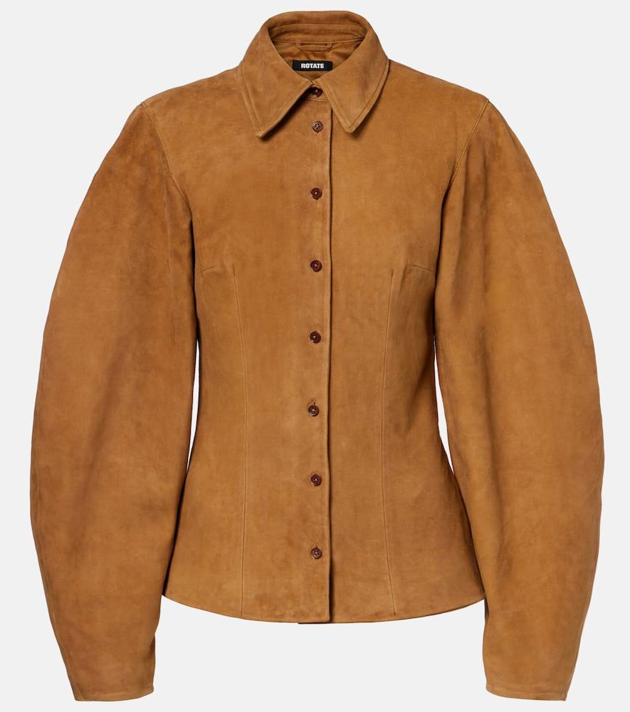 rotate suede shirt