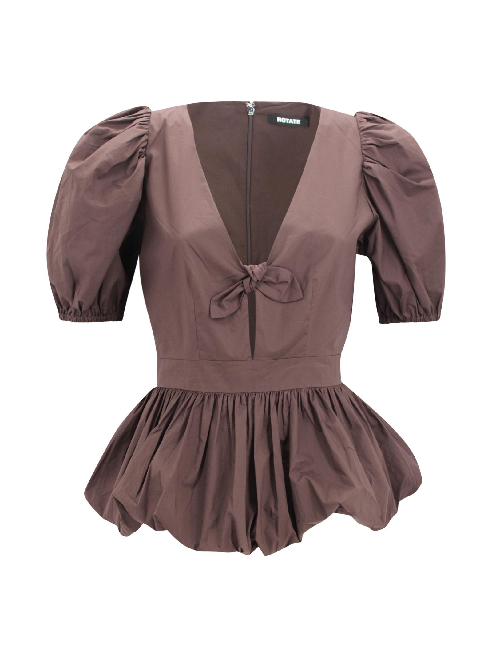 rotate top marrone ramato - women
