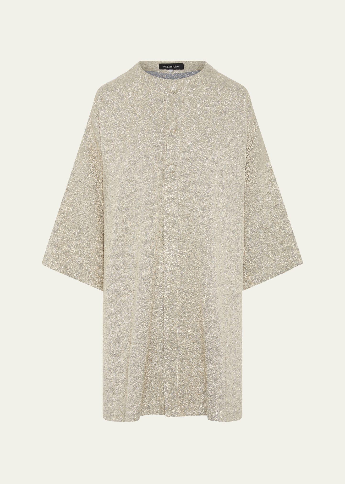 round-neck chinese jacket (very long length)