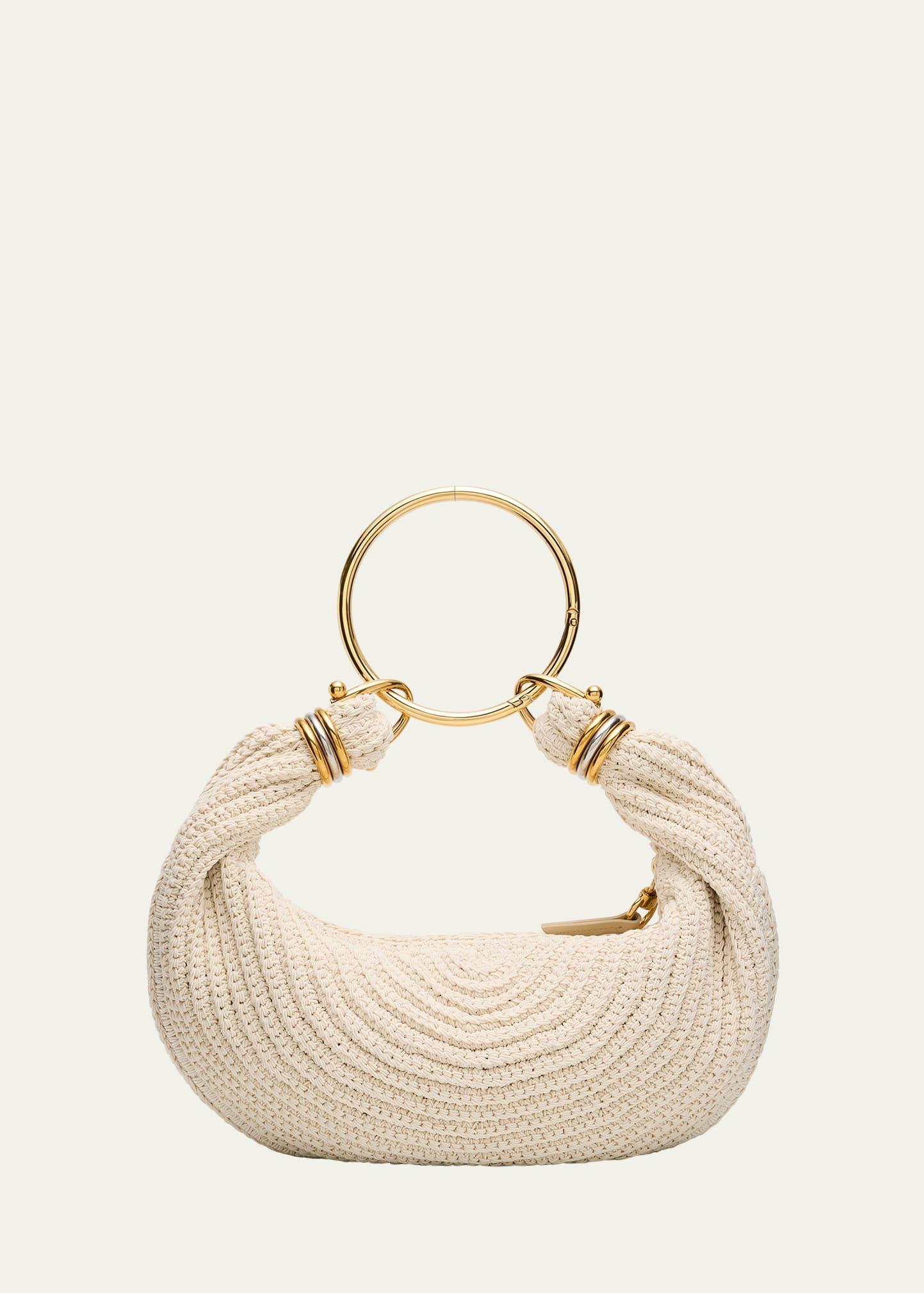 rounded crochet bracelet hobo bag