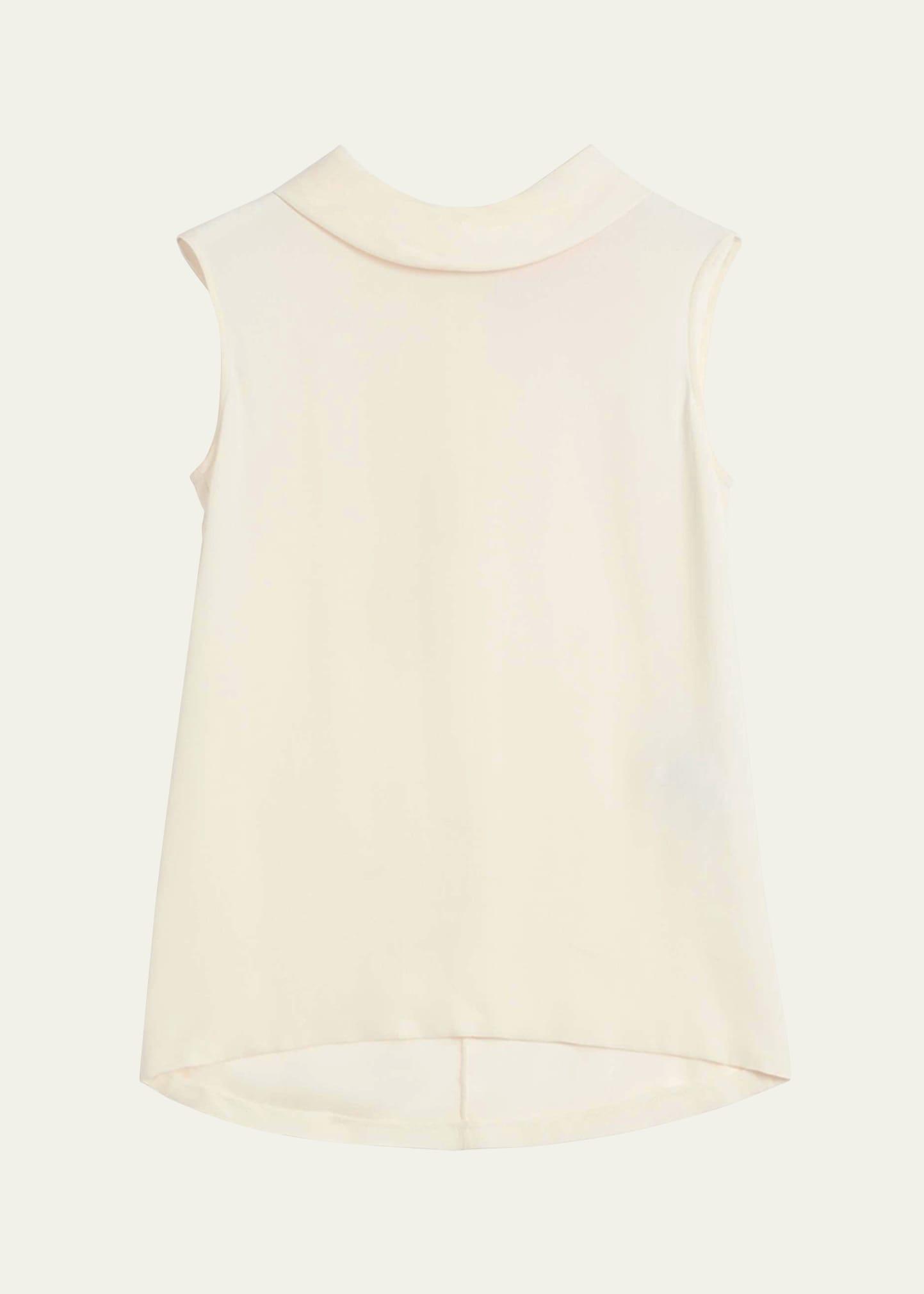 rounded funnel neck top