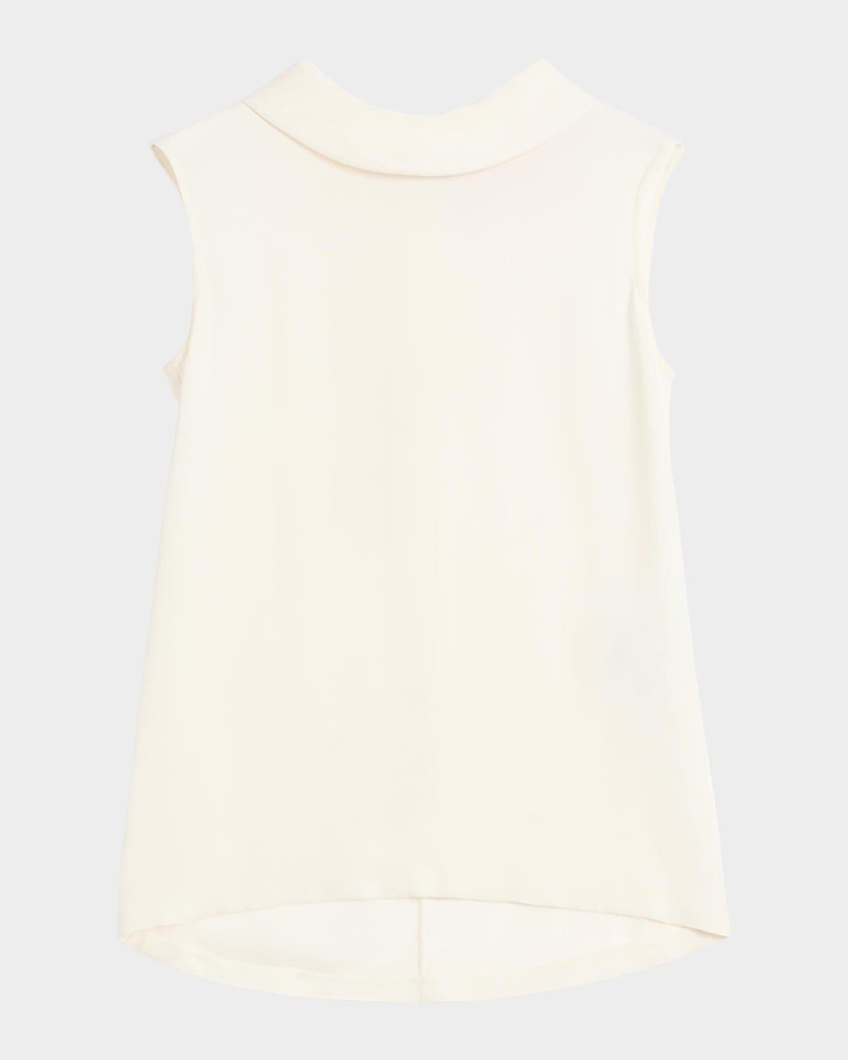 rounded funnel neck top