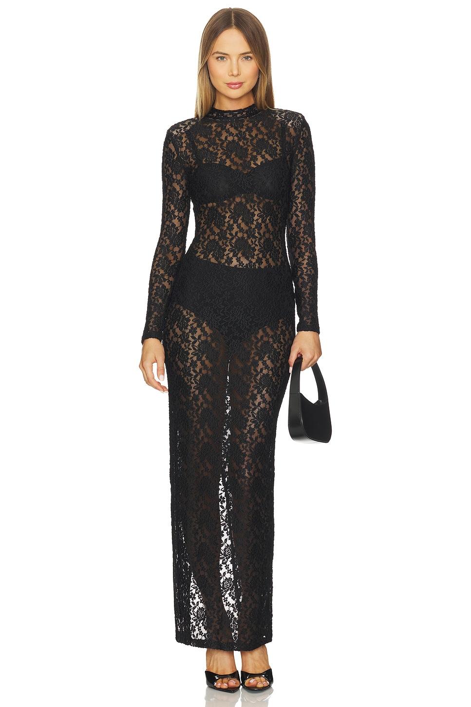 roxana long sleeve gown