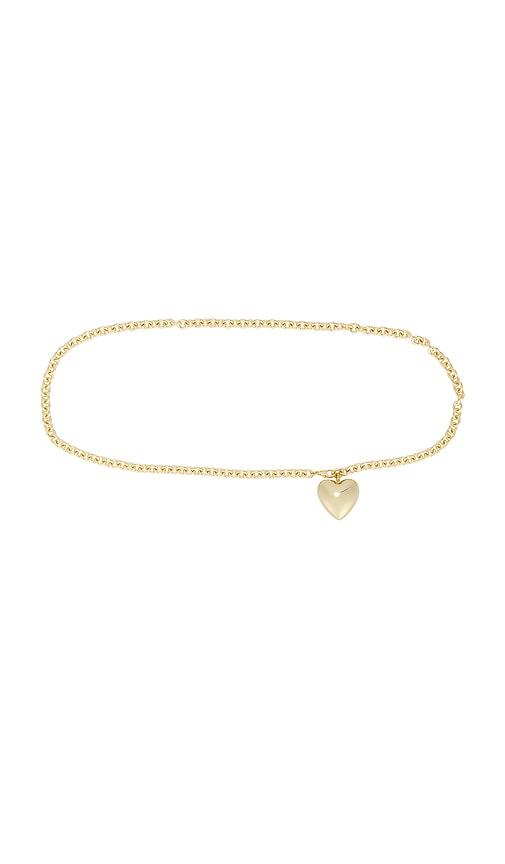 roxanne assoulin the cable chain belt in metallic gold.