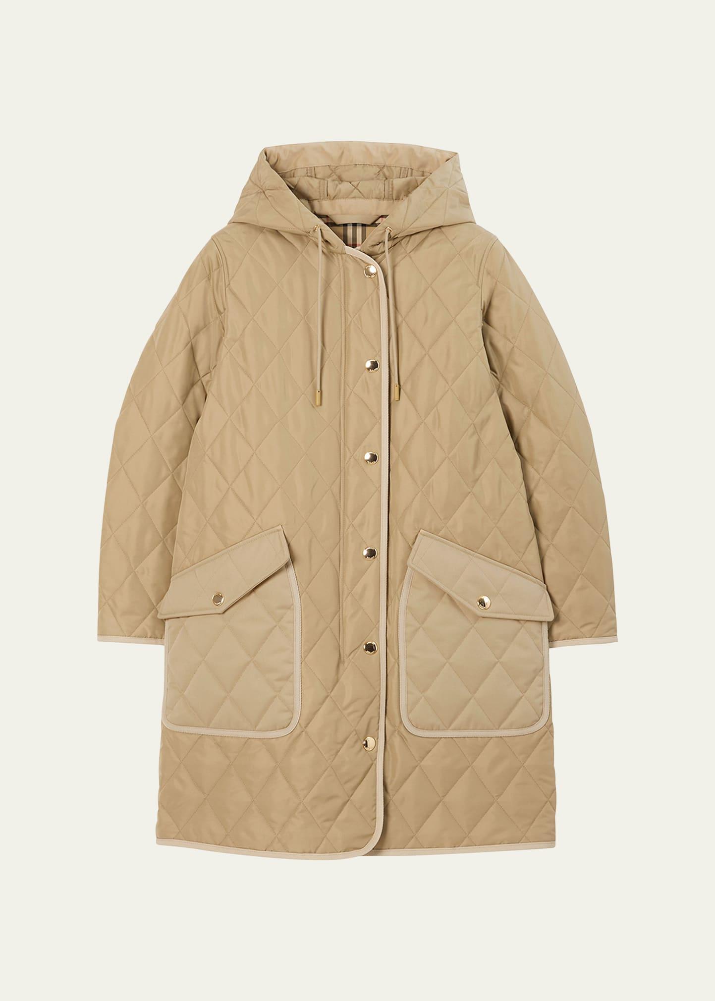 roxby quilted hooded coat