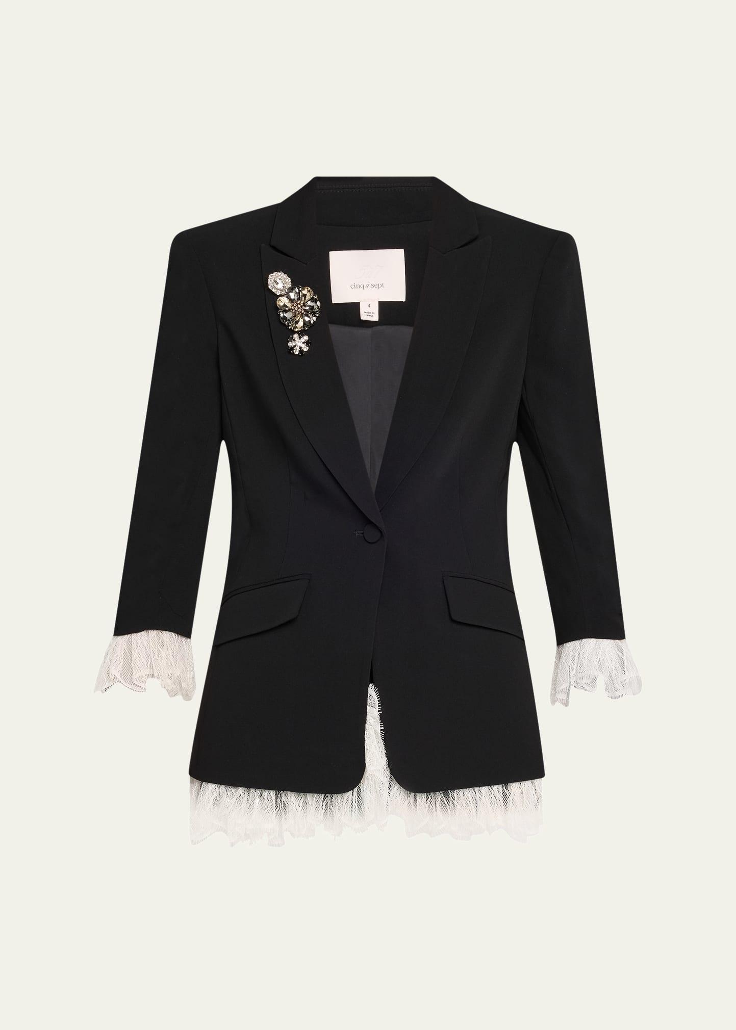 roxie blazer w/ lace