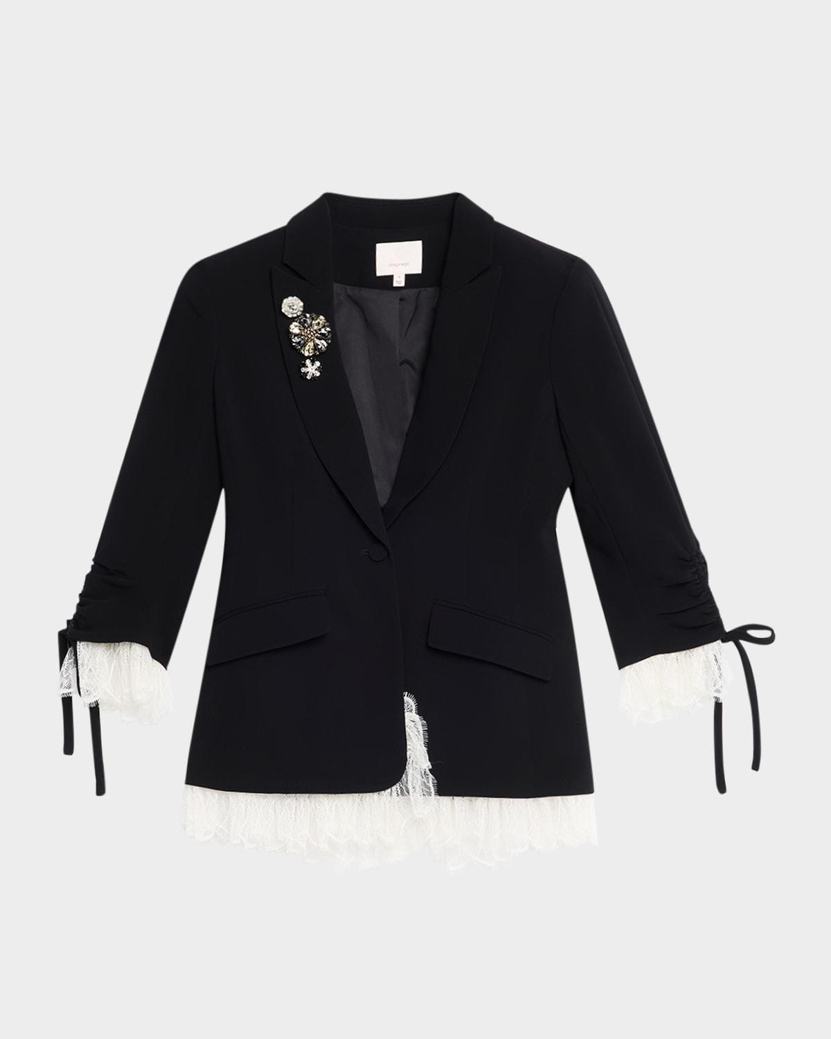 roxie blazer w/ lace