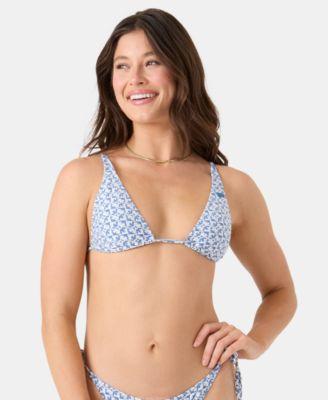 roxy juniors hazy dazy built up triangle bikini top bottoms