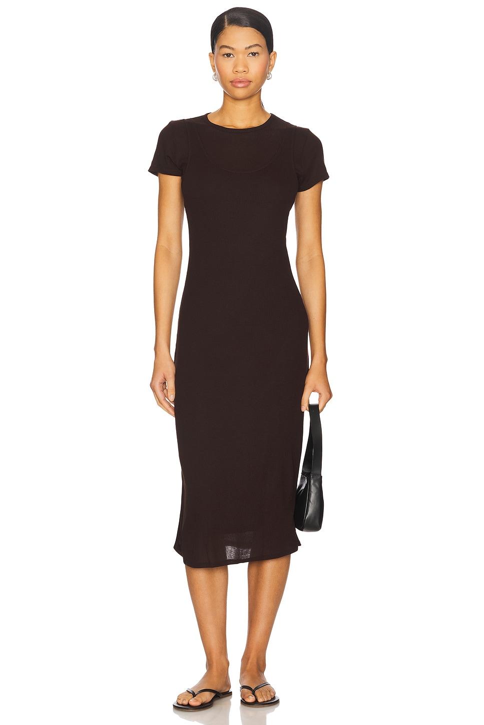 rozzi double layer tee dress