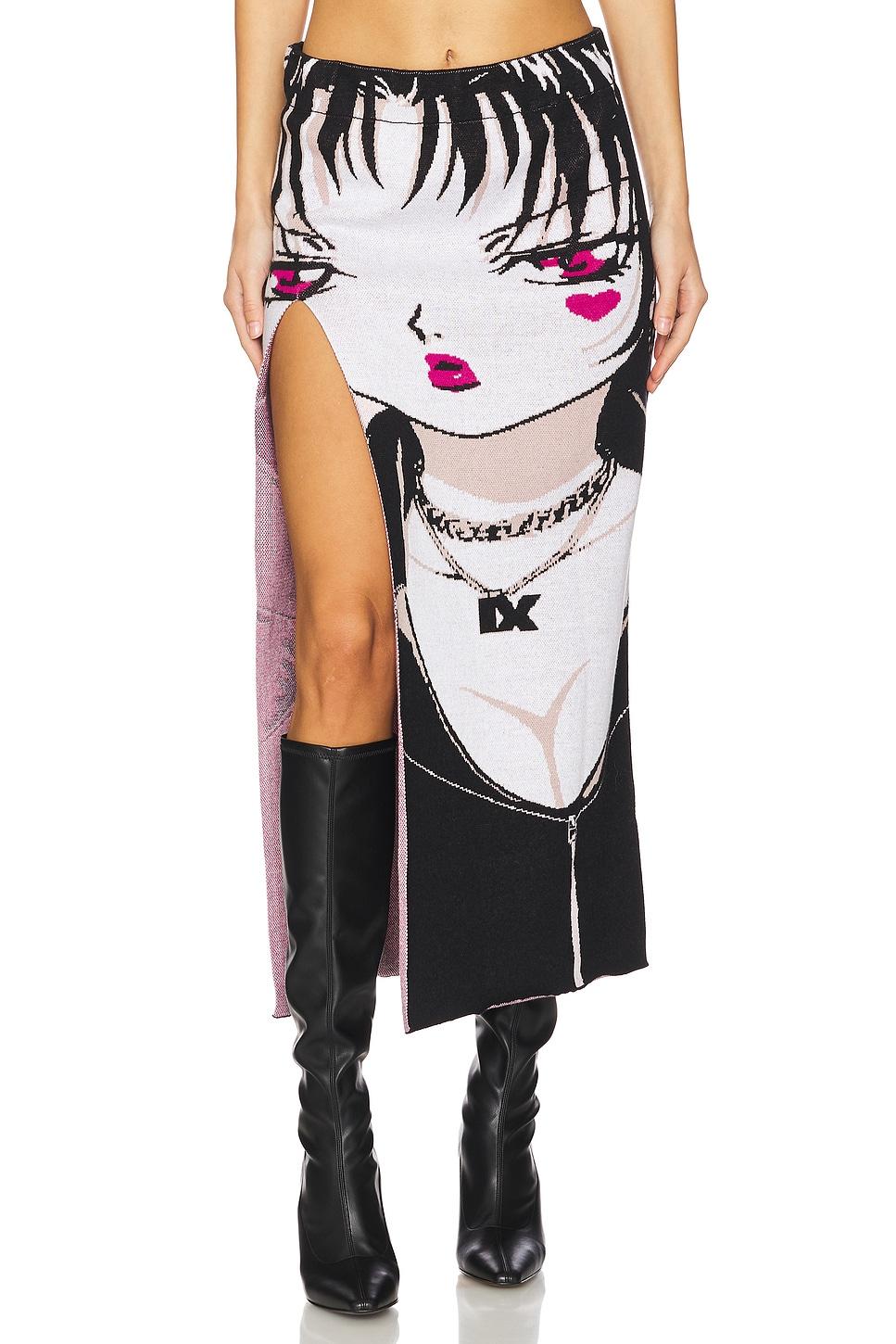ruby anime long slit skirt