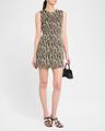 ruby sleeveless abstract intarsia mini dress