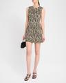 ruby sleeveless abstract intarsia mini dress