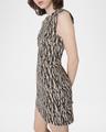 ruby sleeveless abstract intarsia mini dress