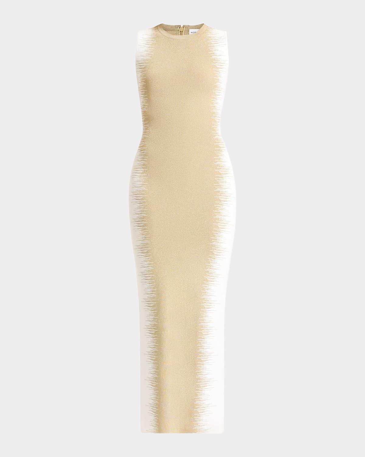 ruby sleeveless short-cut gown