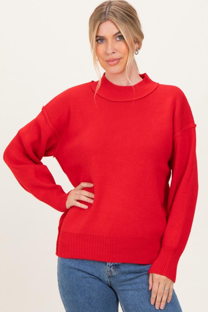 ruby wide neck drop shoulder sweater