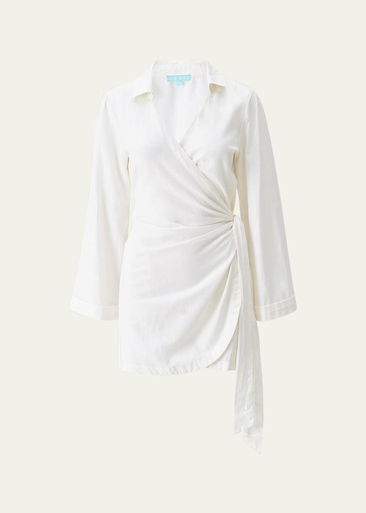ruby wrap mini dress coverup