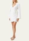 ruby wrap mini dress coverup