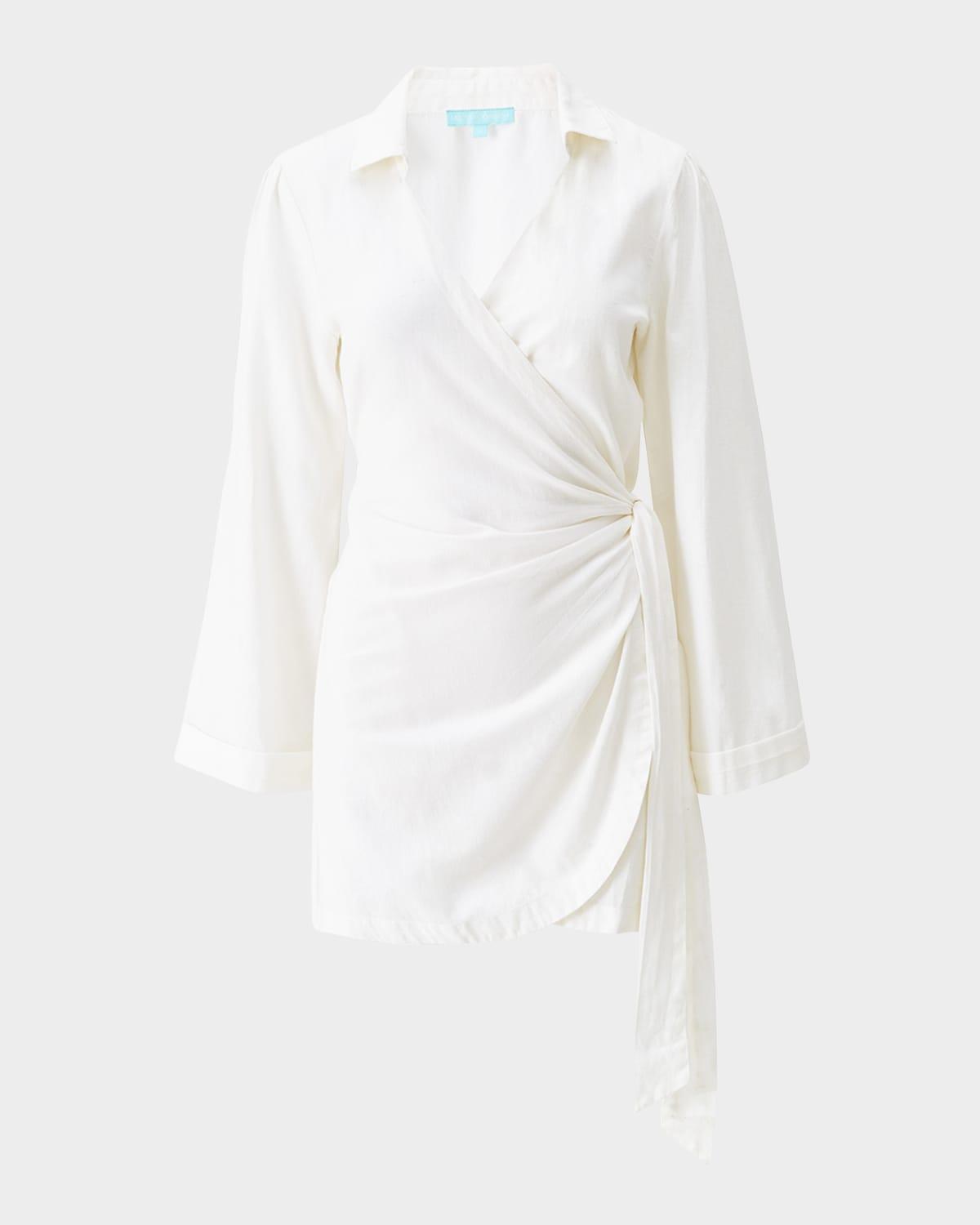 ruby wrap mini dress coverup