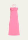 ruched bust midi dress