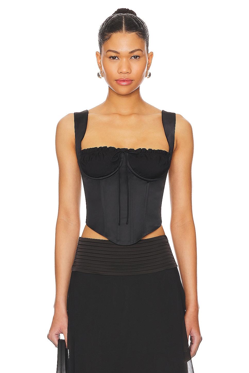 ruched cup bustier top