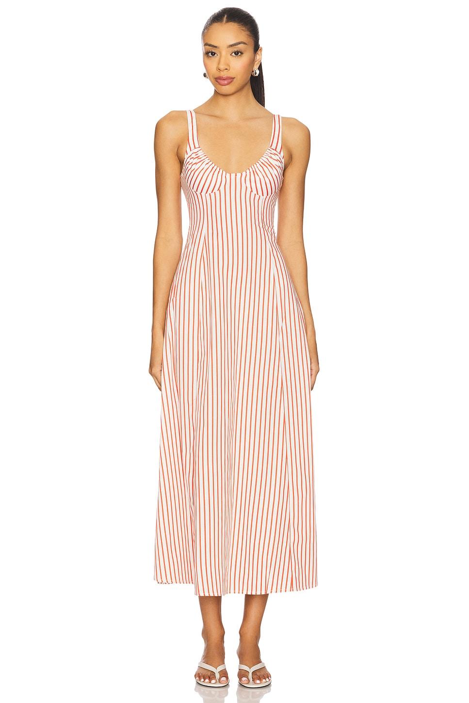ruched cup midi dress