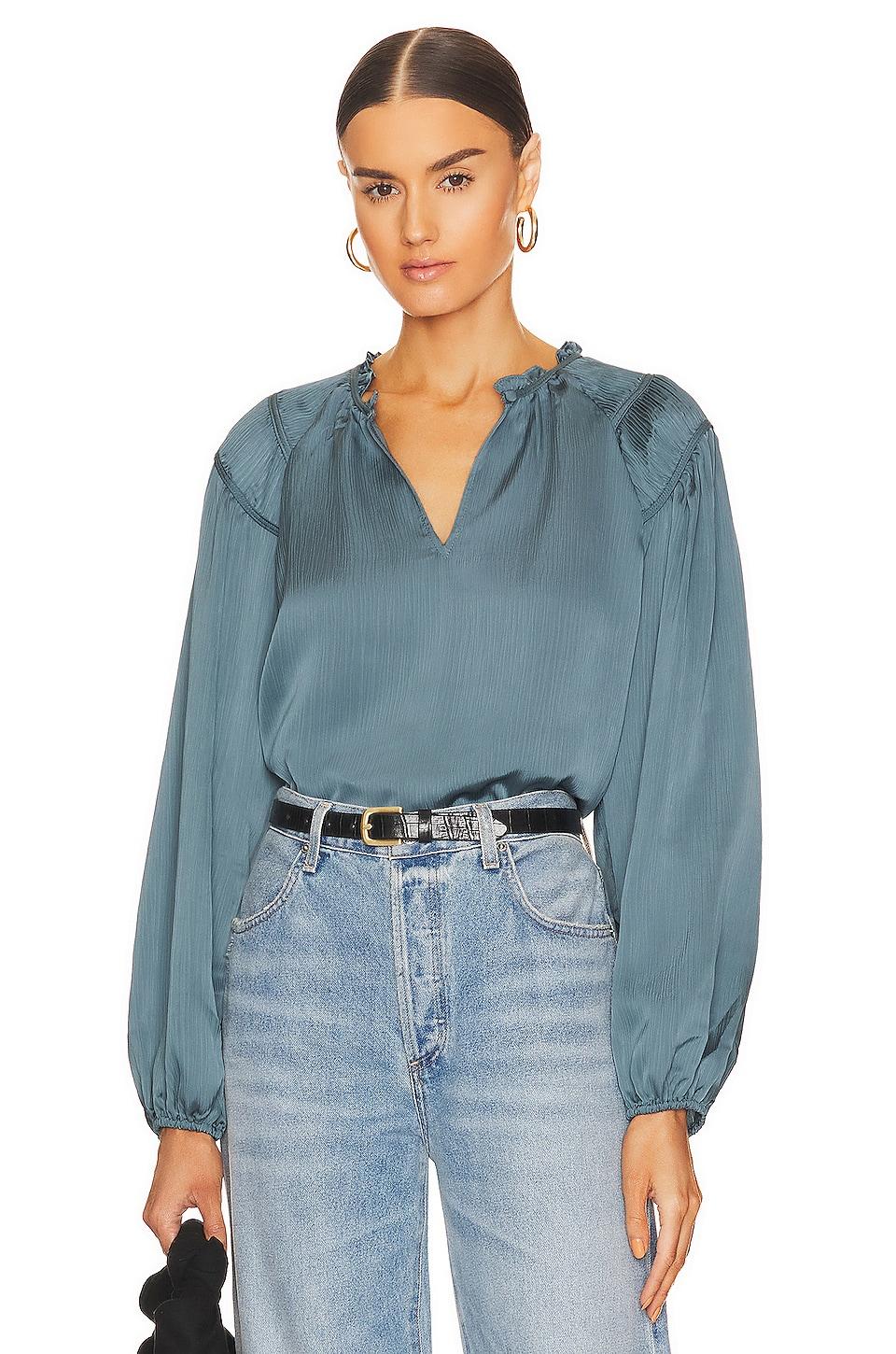 ruched detail raglan top