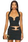 ruched halter top
