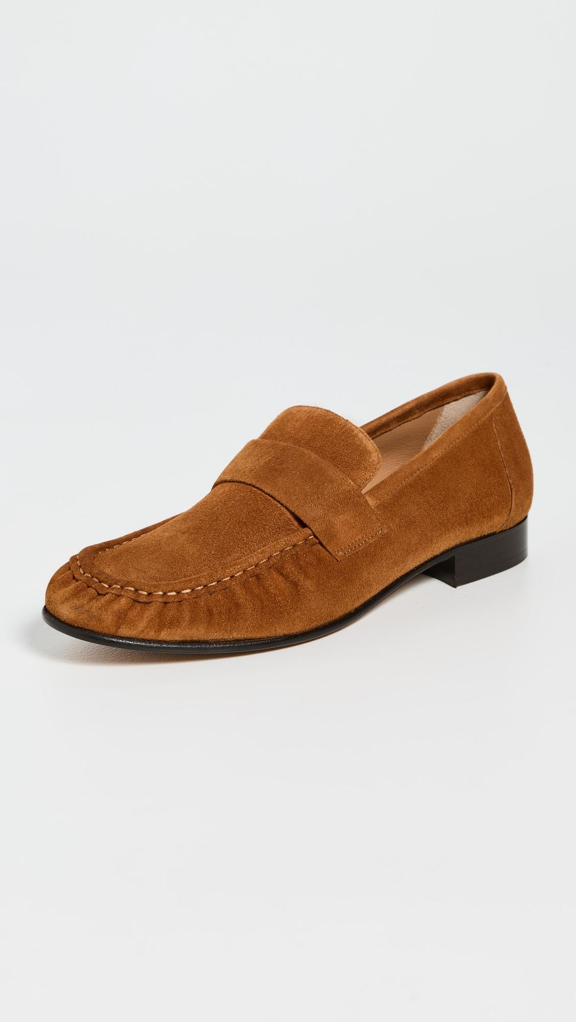 ruched loafers