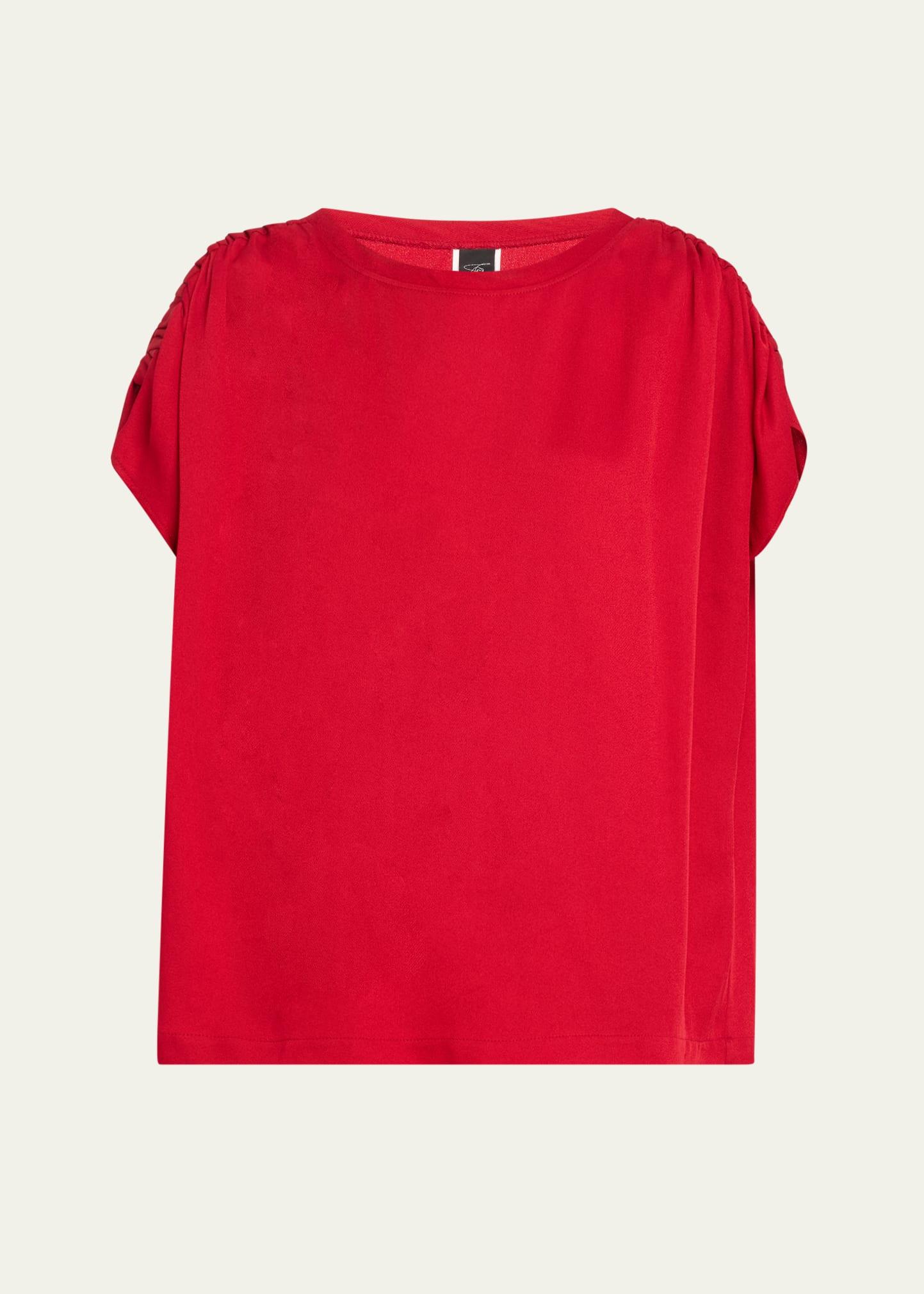 ruched muscle top